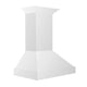 ZLINE 30" Wooded Smooth Bright White Finish Wall Range Hood KBWW-30