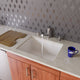 ALFI brand 24" Undermount Single Granite Composite Kitchen Sink AB2420UM