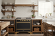 ILVE Majestic II 36" Liquid Propane Dual Fuel Range Matte Graphite Brass Trim UM09FDQNS3MGGLP