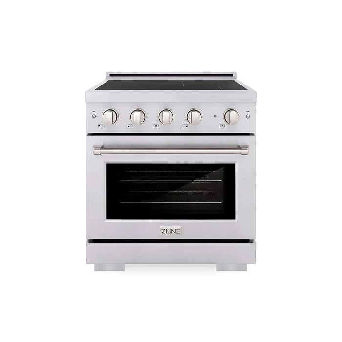 ZLINE 30" Paramount Induction Range, Cooktop, Electric Convection Oven, Satin Stainless Steel SINRS-30