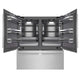 ZLINE 72" Built-In Bottom Freezer Refrigerator,Water Dispenser, Ice Maker, DuraSnow® Stainless Steel Graphite Gray GRBIT-SN-72