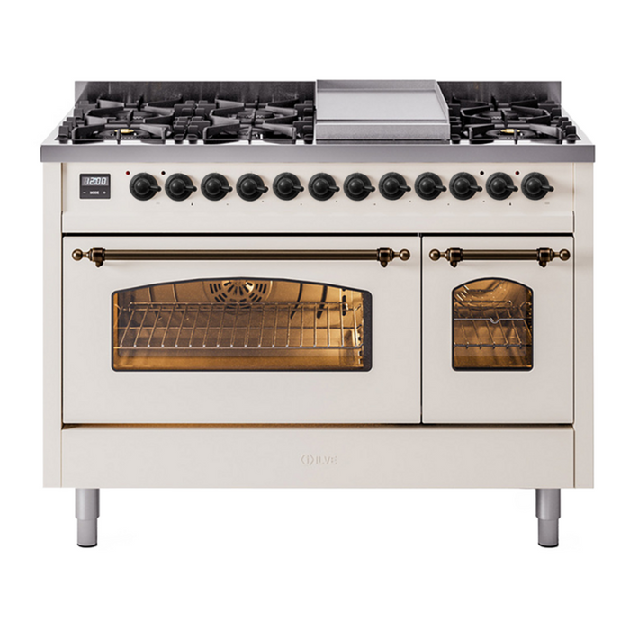 ILVE Nostalgie II 48" Dual Fuel Range, UP48FNMP