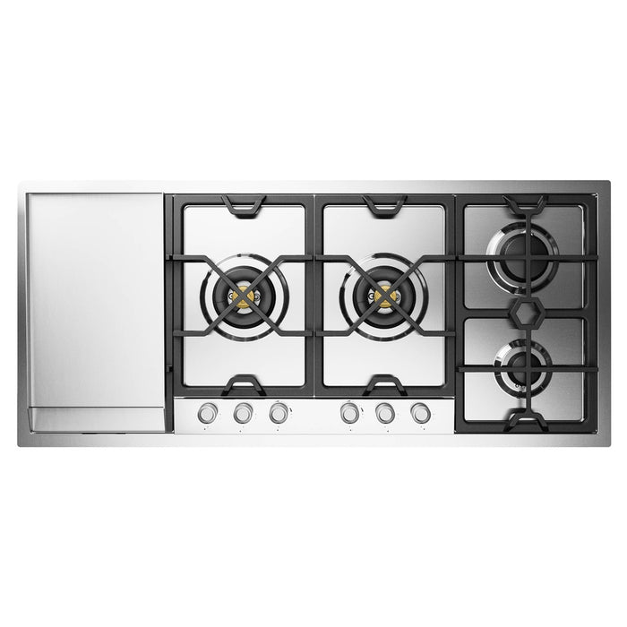 ILVE Panoramagic 48" Built-In Gas Cooktop UHCPMT125FSS