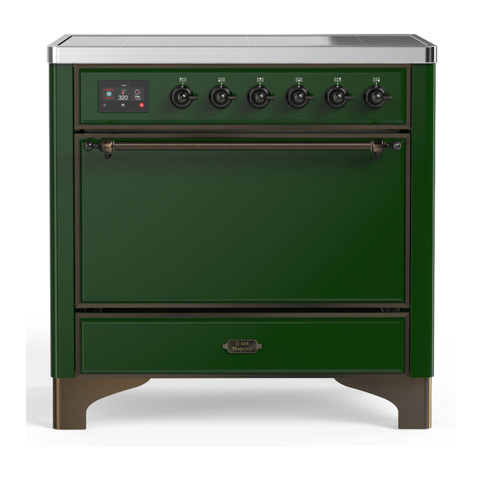 ILVE 36"Majestic III Induction Range, UMIB36QNR3 — UMIB36QNR3AWB