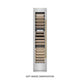 ZLINE 18"Triple Zone 68 Bottle Left Hinge Column Wine Cooler, Stainless Steel Champagne Bronze RCWVLZ-30418-CB