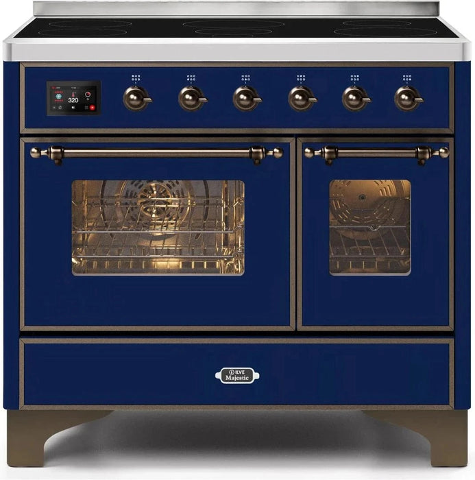 ILVE Majestic II 40" Induction Range Midnight Blue Bronze Trim UMDI10NS3MBB