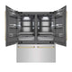 ZLINE 60" Built-In Bottom Freezer Refrigerator with Water Dispenser, Ice Maker, Stainless Steel, Graphite Gray Interior, Polished Gold GRBIVZ-304-60G