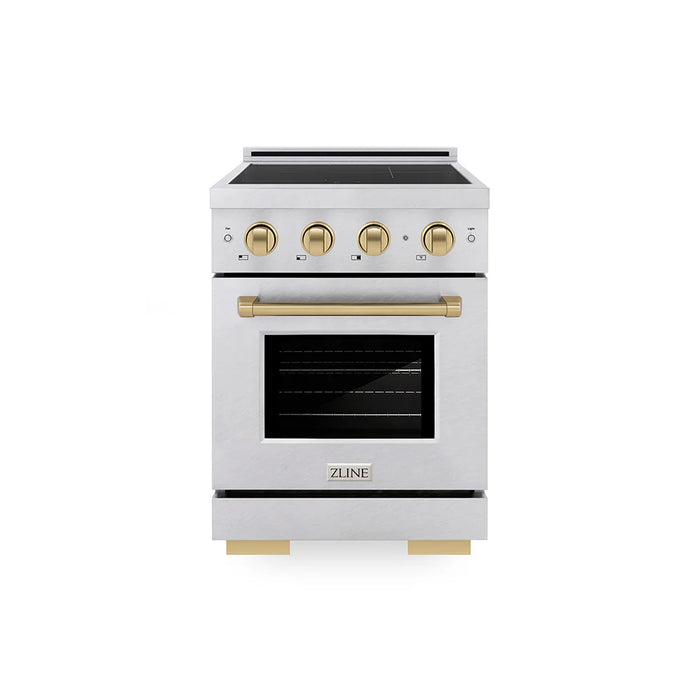 ZLINE 24" Paramount Induction Range, Cooktop, Electric Convection Oven, SINRZ-24