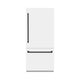 ZLINE 36" Built-In Bottom Freezer Refrigerator,Water Dispenser, Ice Maker, White Matte Graphite Gray Matte Black GRBITZ-WM-36-MB