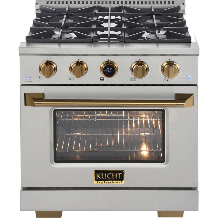 Kucht 30" Freestanding Dual Fuel Range KXP30-GL