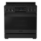 Gordon Ramsay by THOR Kitchen 36"Professional Natural Gas Range, Matte Black, RSG36B