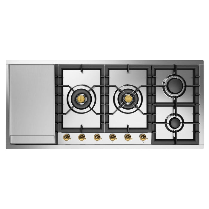 ILVE Nostalgie II 48" Built-In Gas Cooktop UHCPT125FNSSG