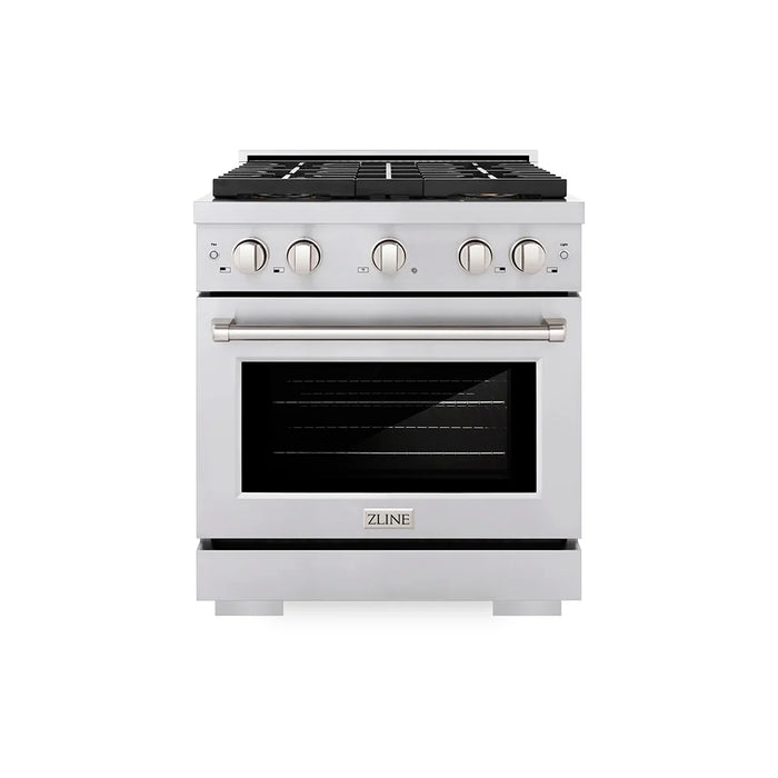 ZLINE 30" Paramount Dual Fuel Range DuoPro™ Cooktop, Electric Convection Oven PSDRS-30