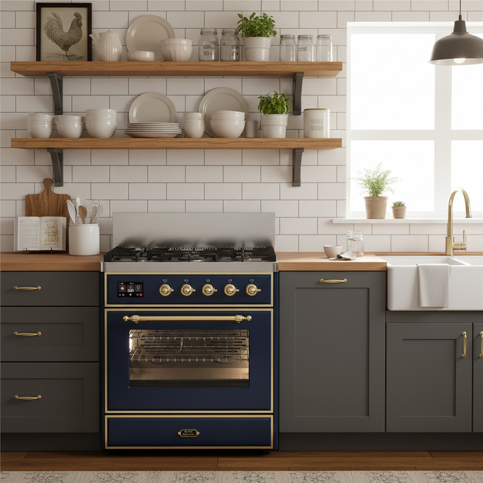 ILVE Majestic III 30" Dual Fuel Range UM30NR3 — UM30NR3AW