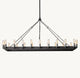 Camino Rectangular Outdoor Chandelier 54"