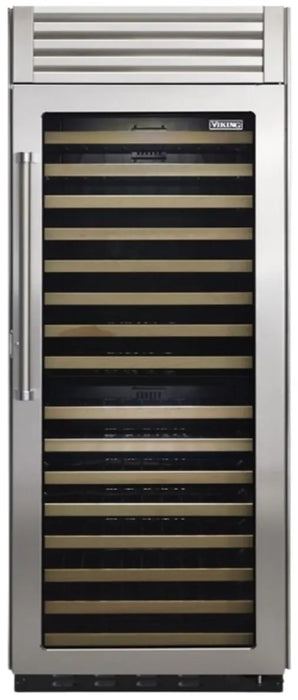 Viking® 5 Series 30" Stainless Steel Right Hinge Built In Wine Cooler VCWB530RSS