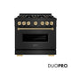 ZLINE Classic 36" Gas Range Black Stainless Steel PCGRBZ-36-CB
