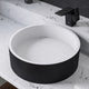 ALFI brand Black Matte 15" Round Solid Surface Resin Sink ABRS15RBM
