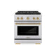 ZLINE 30" Paramount Gas Range DuoPro™ Cooktop, Convection Gas Oven PSGRSZ-30-CB