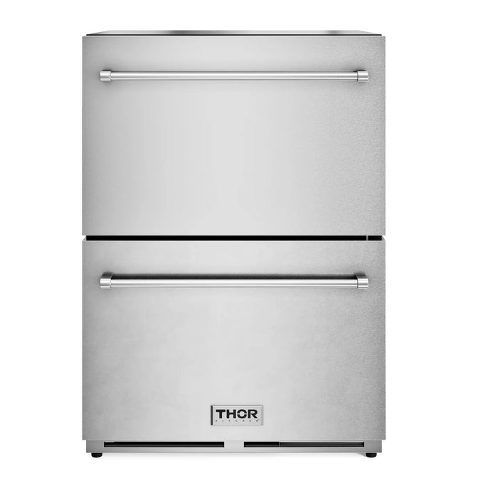 THOR Kitchen 24" Indoor or Outdoor Professional Freezer Drawer - Front View