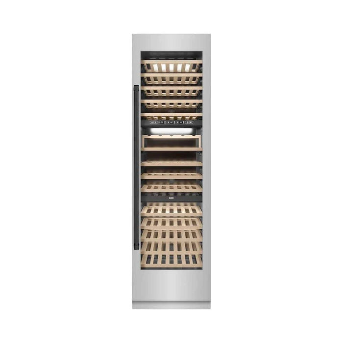 ZLINE 24"Triple Zone 100 Bottle Column Wine Cooler, Stainless Steel Matte Black RCWVZ-304-24-MB