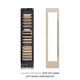 ZLINE 18" Triple Zone 68 Bottle Panel Ready Column Left Hinge Wine Cooler RBCWVL-18