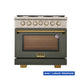 KUCHT 36" Natural Gas Range, KFX3600X-70AG