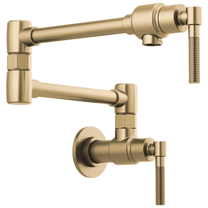 Brizo Litze Wall Mount Pot Filler with Knurled Handle Kit 62843LF