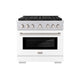 ZLINE 36" Paramount Gas Range DuoPro™ Cooktop, Convection Gas Oven PSGR-WM-36