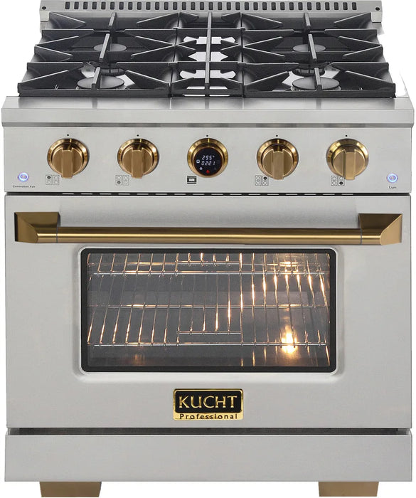 Kucht KX Series 30" Freestanding Dual Fuel Range Liquid Propane KXP30-GL/LP