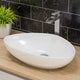 ALFI brand White 23" Fancy Above Mount Ceramic Sink ABC914