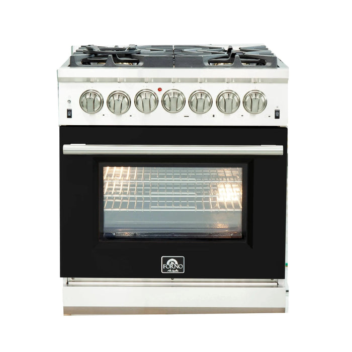 FORNO Capriasca 30" Dual Fuel Range FFSGS6187-30BLK
