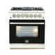 Forno Capriasca 30" Dual Fuel Range — FFSGS6187-30BLk