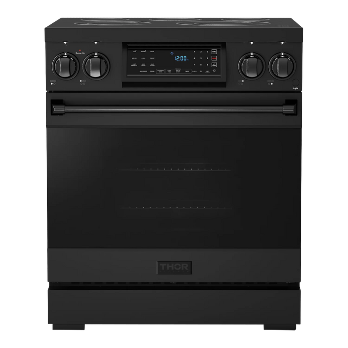 Gordon Ramsay by THOR Kitchen 30"Professional Electric Range Matte Black, RSE30B