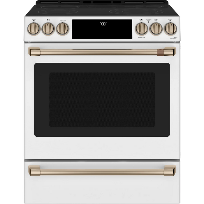 Cafe 30" Slide-In Electric Smart Range, CES700P4MW2