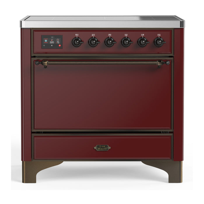 ILVE 36"Majestic III Induction Range, UMIB36QNR3 — UMIB36QNR3AWB