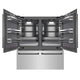 ZLINE 72" Built-In Bottom Freezer Refrigerator,Water Dispenser, Ice Maker,Graphite Gray Matte Black GRBITZ-304-72MB