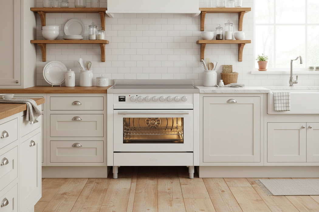 ILVE 36"Professional Plus Induction Range, White UPI366WMPWH