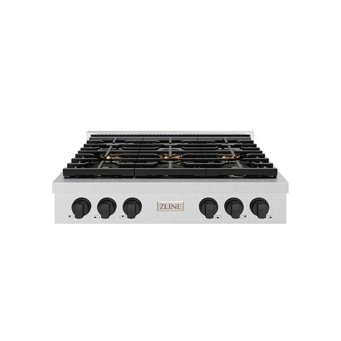 ZLINE 36" Paramount Gas Rangetop DuoPro™ Cooktop PSRTSZ-36-MB
