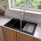 ALFI brand  34" Granite Composite Workstation Step Rim Sink, Accessories AB3418SBDI