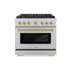 ZLINE 36" Paramount Gas Range DuoPro™ Cooktop, Convection Gas Oven PSGRSZ-36-CB