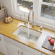 ALFI brand 24" Single Bowl Fireclay Undermount Kitchen Sink AB503UM-W