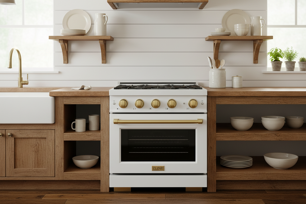 ZLINE Paramount Induction Range, Cooktop, Electric Convection Oven SINRZ-WM