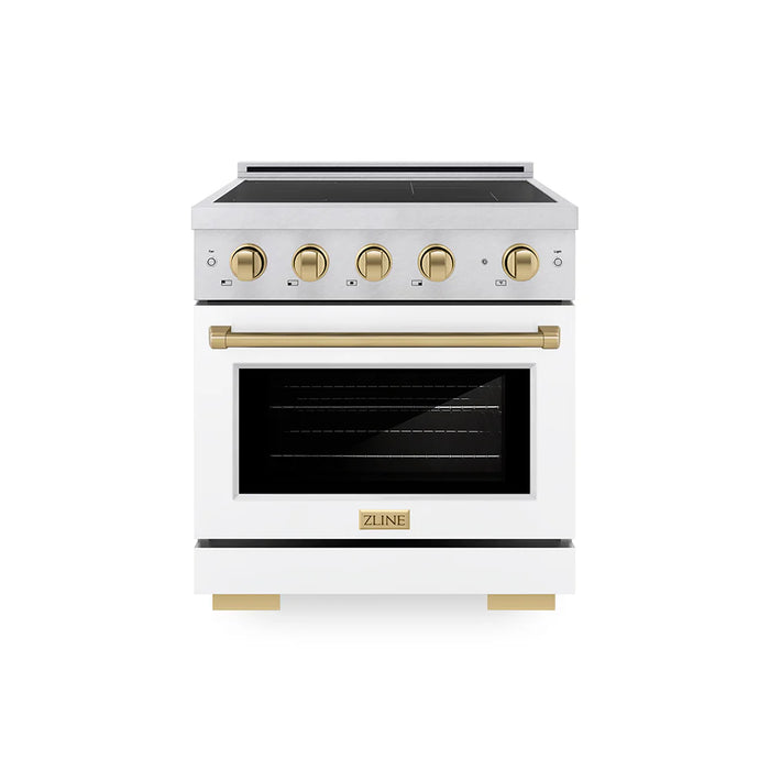 ZLINE Paramount Induction Range, Cooktop, Electric Convection Oven SINRZ-WM