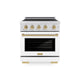 ZLINE Paramount Induction Range, Cooktop, Electric Convection Oven SINRZ-WM