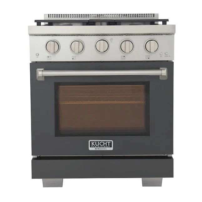 Kucht 30" Professional Propane Range, 4 Burners, KFX300/LP-GY