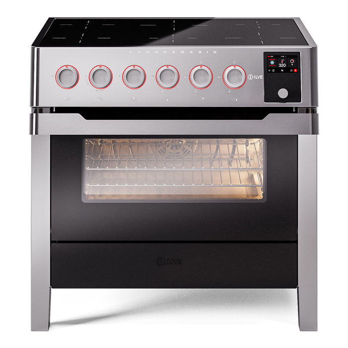ILVE 36"Panoramagic Freestanding Induction Range UPMI09S3 — UPMI09S3MK