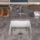 ALFI brand Square 18" Undermount / Drop In Fireclay Prep Sink ABF1818S