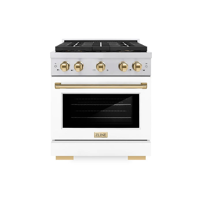 ZLINE 30" Paramount Dual Fuel Range DuoPro™ Cooktop, Electric Convection Oven PSDRSZ-WM-30-G
