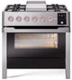 ILVE Panoramagic 36" Dual Fuel Range, Stainless Steel UPM09FDS3SS
